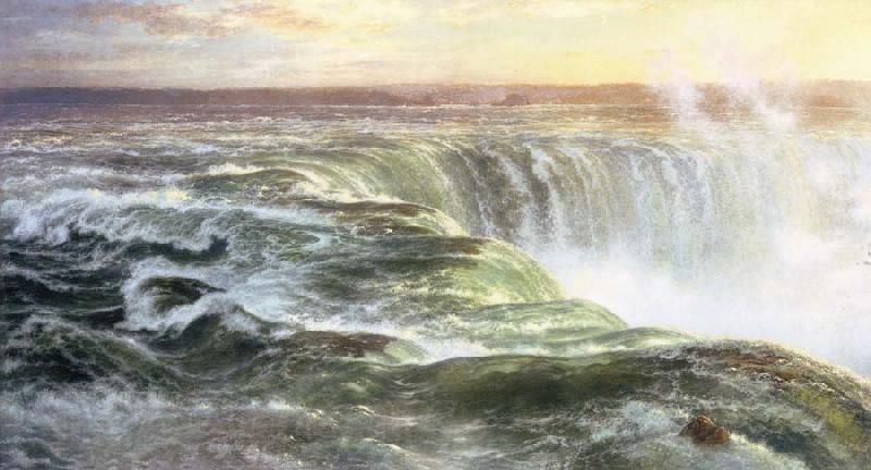 Louis Remy Mignot Niagara Norge oil painting art